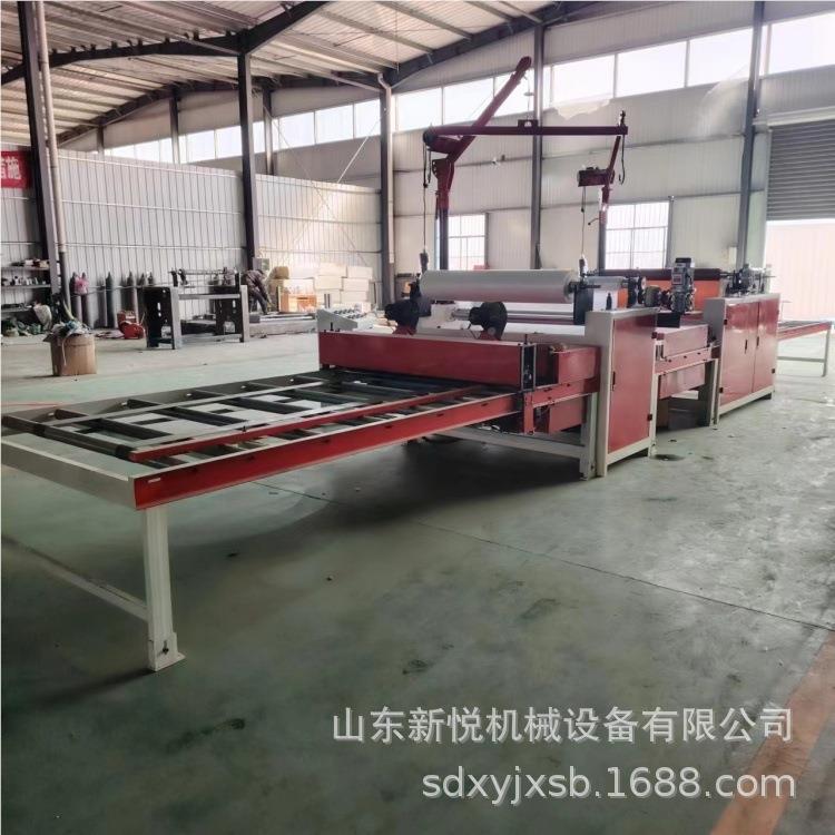 全膏自动贴纸机 机态板密度生板涂胶覆膜 XY-fm132木塑板玻镁板石