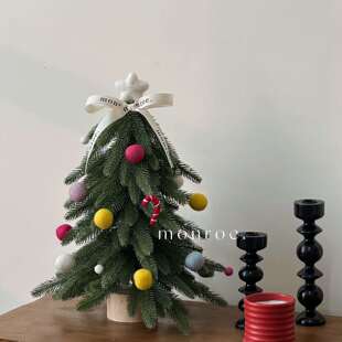 诺贝松圣诞树桌面摆件圣诞装饰品室内卧室装饰圣诞氛围布置