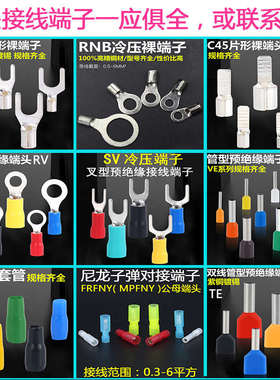 鼻子拂晓冷插针铜插-4空开6c45-电气端子c45接线紫铜片dz47端头压