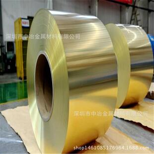 铜带厂现货H65黄铜带1.0 磷铜带镀镍 1.2mm软态1米宽铜门铜带