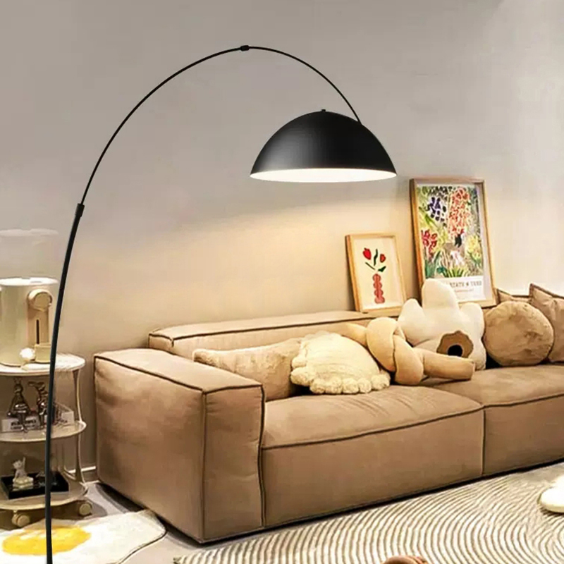 钓鱼灯卧室边几设计师立式台灯客厅落地灯沙发旁边氛围灯高级感