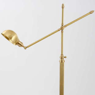 全铜北欧后现代摆臂美式 饰创意沙发落地灯 客厅书房设计师样板间装