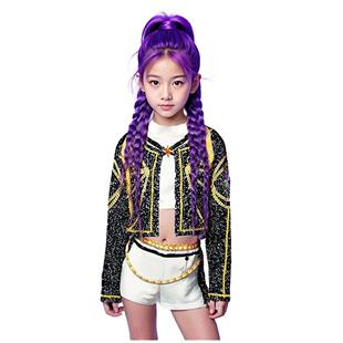 Rumi Kpop Halloween 3Pcs Idol Star Costume Costumes Cosplay