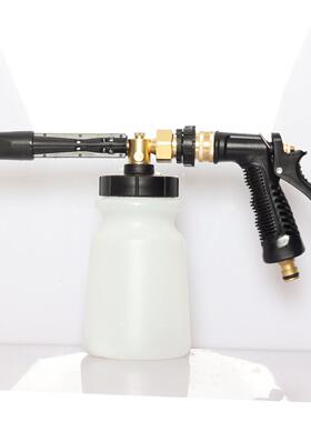 花园水管连接低压洗车泡沫喷壶大容量1L铜接头塑料壶家用洗车洗地