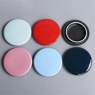 马克杯陶瓷杯盖通用盖子圆形盖水杯盖茶杯大9cm多款无孔一个杯盖