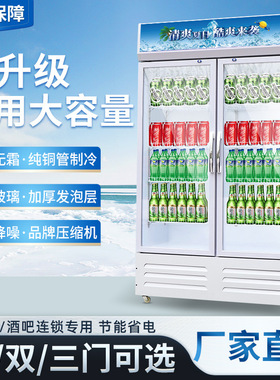 饮料冷藏展示柜无霜商用水果蔬菜便利店超市单双门风冷保鲜柜冰柜