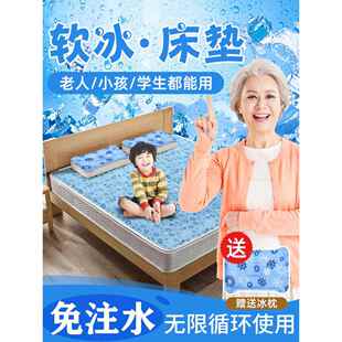 【官方正品】冰垫床垫免注水学生宿舍冰凉席凝胶坐垫沙发解暑冰枕