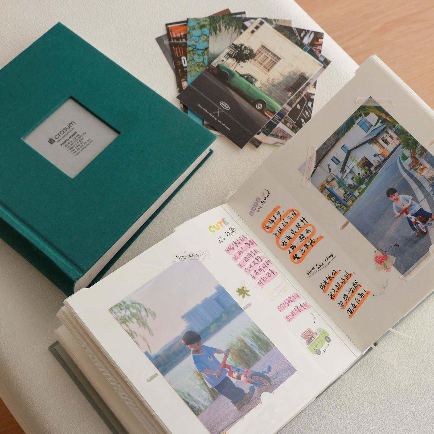 6寸相册横竖双向插页式可写字布封面家庭相本影集大容量毕业相簿