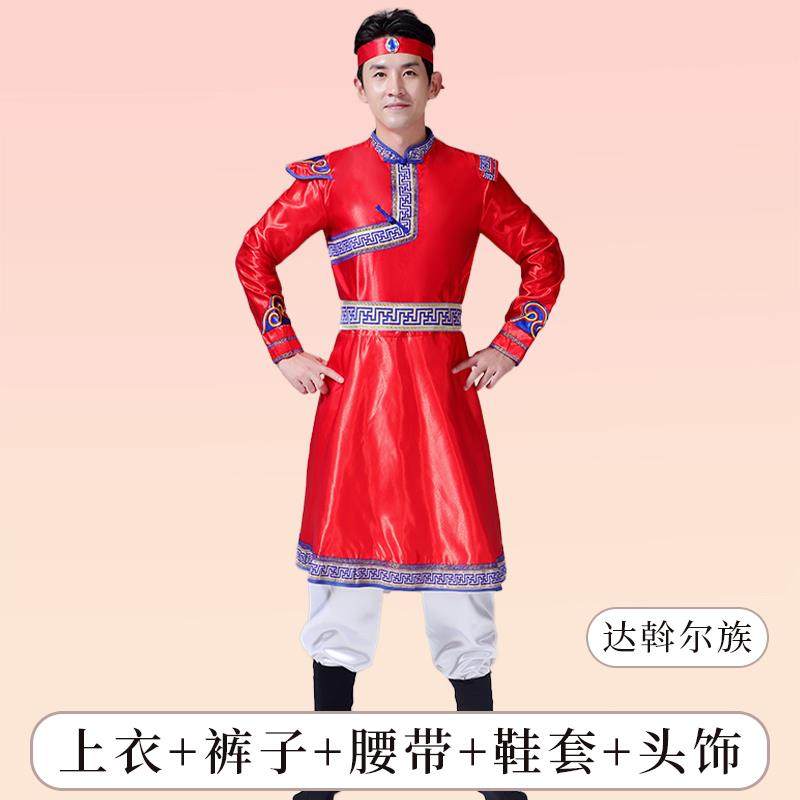 新款56少数民个族服装成人男传蹈统壮族苗族侗族藏族出新款舞演服