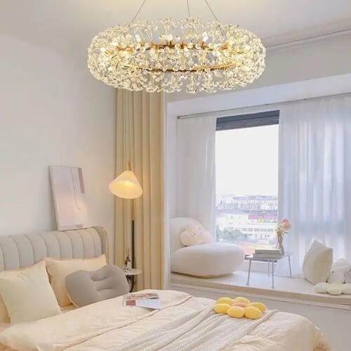 北欧蒲公英客厅吊灯主卧室餐厅水晶极简约样板间创意灯具家居