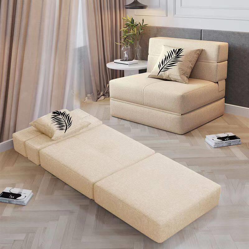 沙发床折叠两用小户型单人床可拆洗阳台多功能双人折叠加厚海绵床