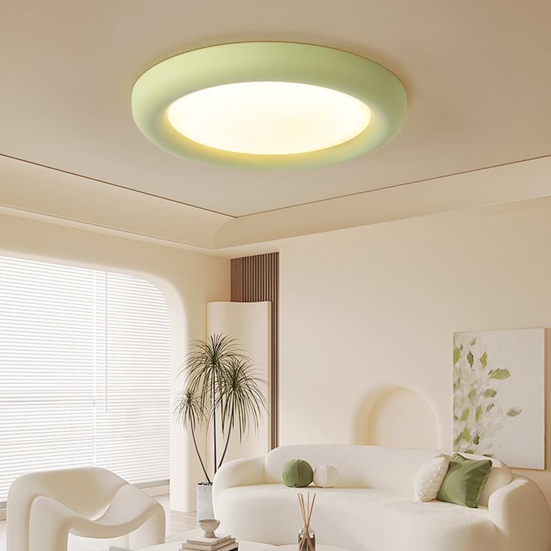 光油9280普护眼灯卧吸顶儿童月亮灯具现代室简约房间全奶风走廊过