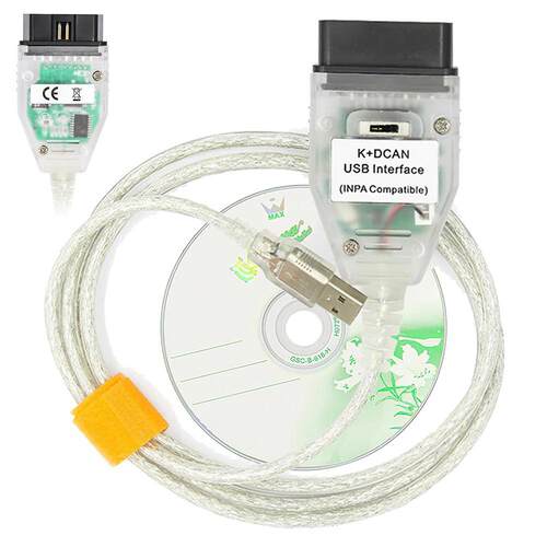 跨境INPA for BMW K+CAN FT232RL带开关宝马编程诊断线
