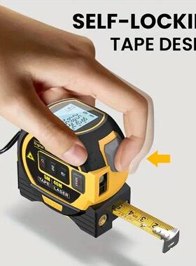 1pc Laser Tape Measure 3 In 1 Digital Tape Measure High Prec