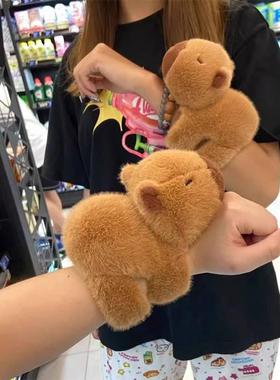 自行车装饰玩偶卡皮巴拉水豚车把后视镜配饰挂件九号电动车小摆件