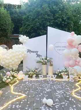 求婚室外布置外场地场道具户网红创意用品表白套现餐背仪式感IEI