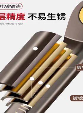 工业级多功能7齿镍轮活动固2定头棘KWB梅花扳手12件黑套塑架布袋