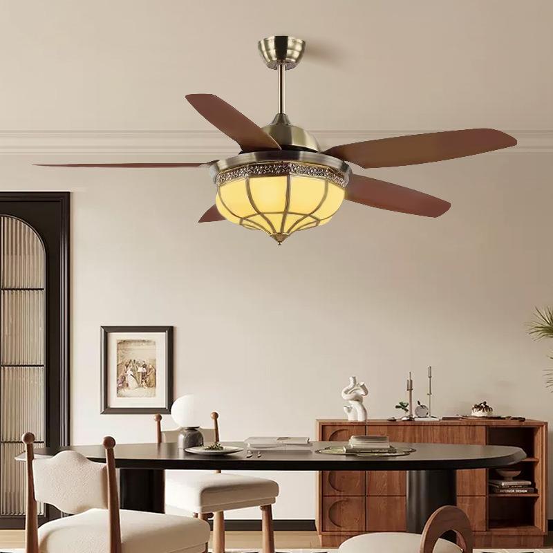 风扇灯家吊959用节餐厅客厅主灯卧吊室扇灯书房一体灯led调速静音