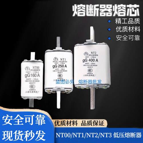 RT16/NT00/NT1/NT2 63A100A160A250A400A600A陶瓷保险丝熔断器芯
