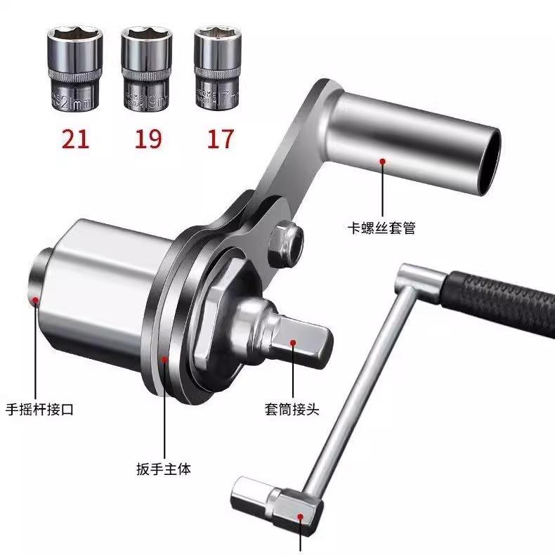 新款省力工具箱套筒大扭矩加力便携汽车维修棘轮扳手轮胎拆卸套装