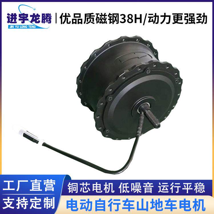 源头工厂自行车电机大功率扭力直流轮毂电机直流无刷减速电机轮毂