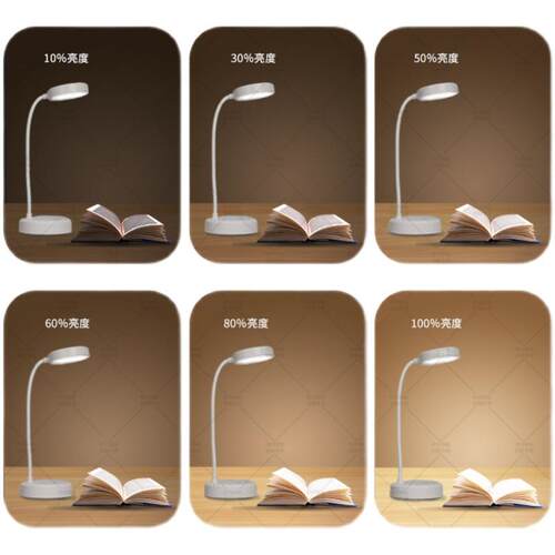 USB台灯充电台灯护眼书桌习充灯电插电两用床19灯U学SB三段头调光