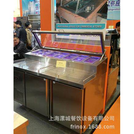 专业供应HR1200披萨配料台 西餐店设备冷藏柜定制
