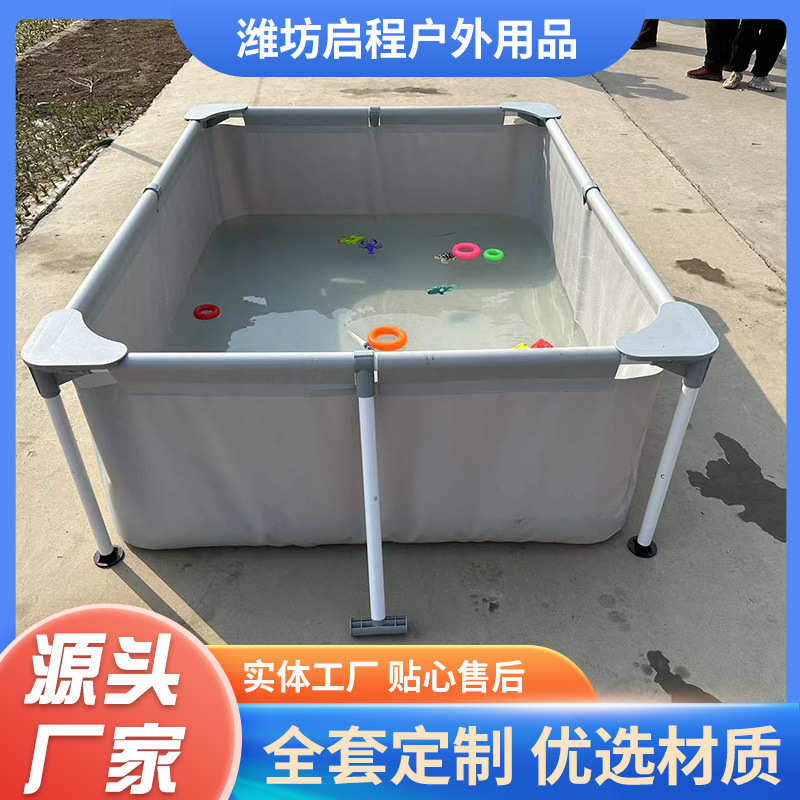 大型支架游泳池蓄水池 移动儿童水上乐园大滑梯养鱼工地蓄水池