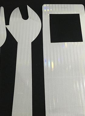 厂家光直销pvc夜光自膜发EEP透明绿色光材料不干胶蓄光膜光喷绘发