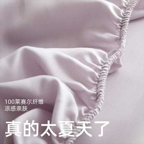 丝保护套床垫冰感春夏席梦思棕笠纯色丝100单件天款凉垫床床罩