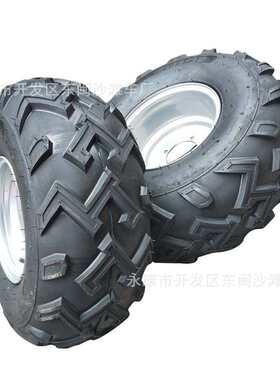 卡丁车配件 大沙滩车22X10-10W花纹越野加厚轮胎带轮毂总成