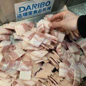 l25K砍排机冷冻牛上脑切块机 烟熏五花肉切方片机切五花肉条