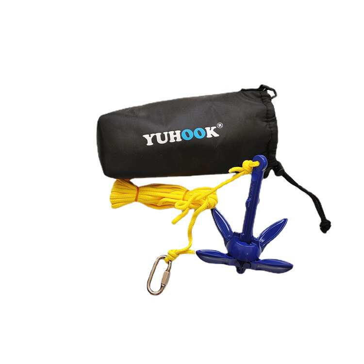 YUHOOK铝制锚铝锚折叠锚组合橡皮艇皮划艇冲锋舟充气钓鱼船锚