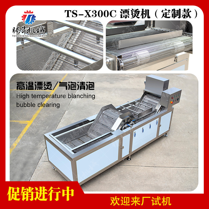 不锈钢网带式糯玉米漂烫机果蔬漂烫机南瓜子巴氏蒸煮机现货