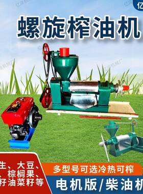 YL螺旋榨油机商用榨油机JIF 电动80v花生3大豆茶螺籽旋榨油6机出