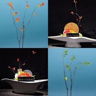 摆盘装饰花草酒店冷菜菜品意境盘式刺身点缀仿真花海鲜姿造摆件