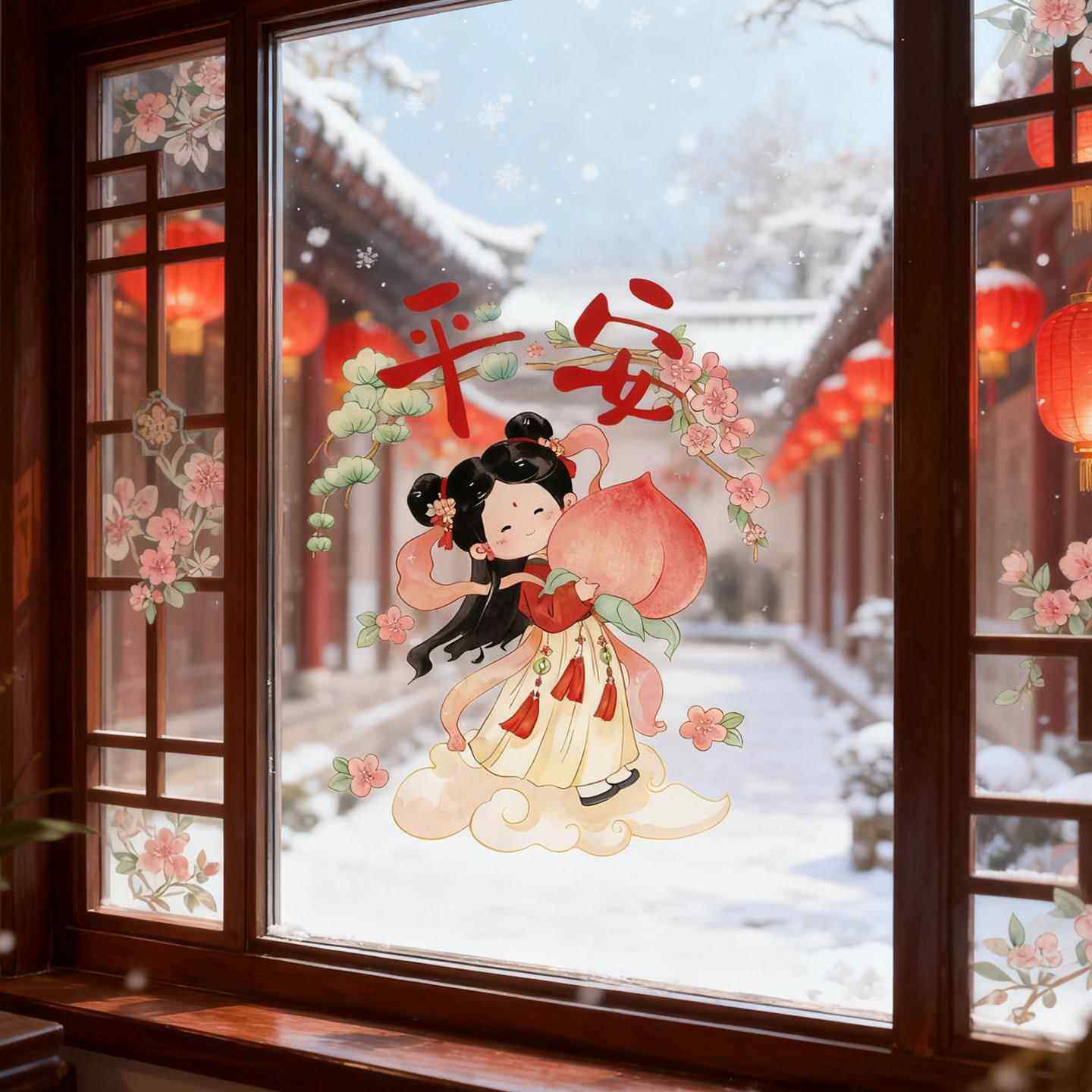 2026马年新款窗花静电贴双面玻璃窗福字新年装饰新房乔迁结婚搬家,节庆用品/礼品,喜字/剪纸/贴纸,淘宝优惠券,粉丝福利购,淘宝优惠卷