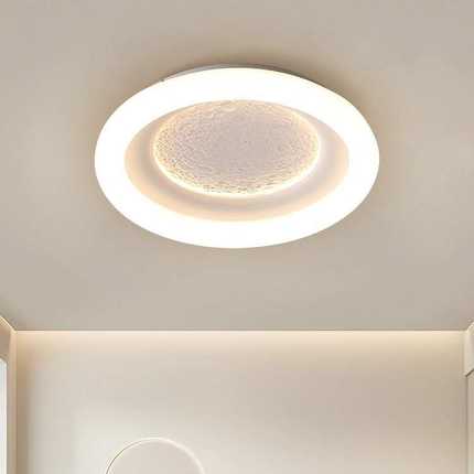 卧室灯2025年新款主卧现代简约ins风儿童房间灯温馨led月亮吸顶灯