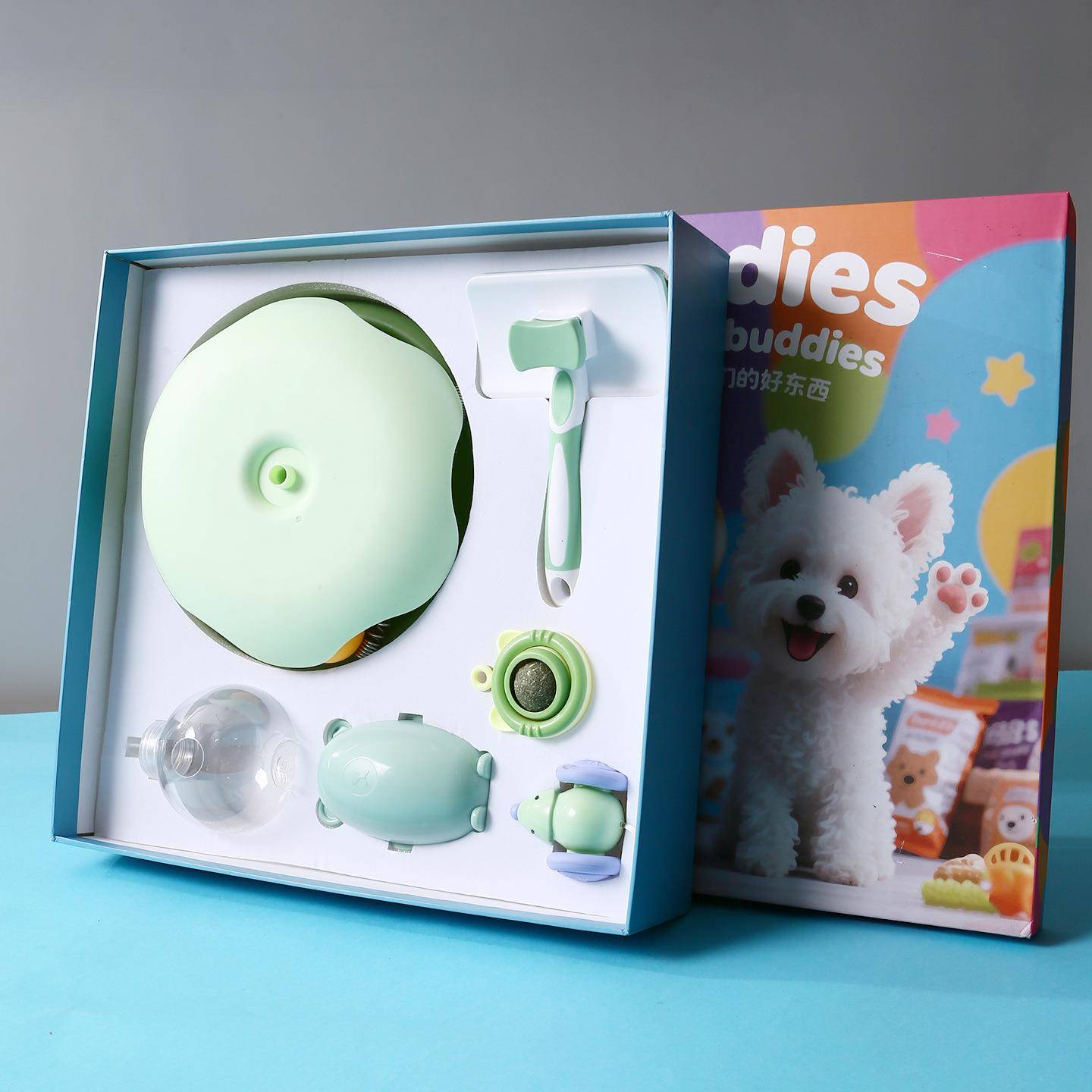 宠物用品猫狗粘毛器按摩球梳薄球透YJS明漏食自套动荷逗猫器宠物