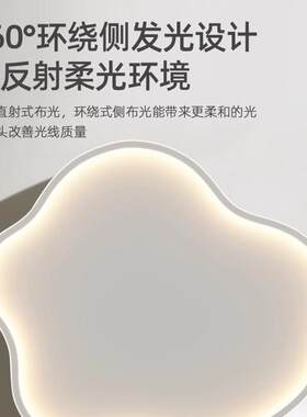 主卧室灯2026年新款简约现代大气客厅房间led吸顶灯具云朵阳台灯