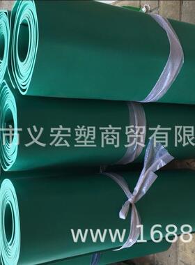 防滑板耐酸碱板pvc软板绝缘橡胶板绿色胶板2.3.4.5mm工作台面胶垫