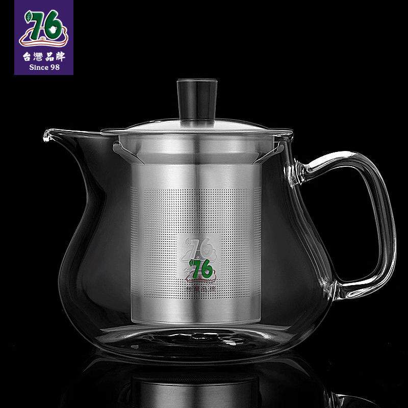 台湾76耐高温玻璃茶壶冲茶壶带过滤烧水壶单壶花茶壶茶具煮茶套装