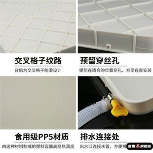 长方形塑料托盘带排水孔接水盘槽 带排水加长长条窄长花盆底托盘