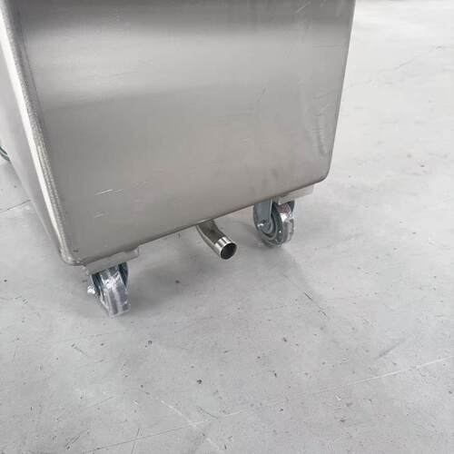 不锈钢水槽食品厂药厂无尘洁净车间物料周转车斗车浸泡水槽可*
