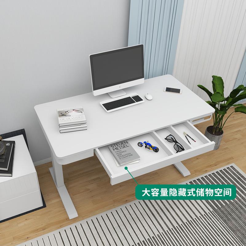 F5S28脑玻商璃面板升降桌电动升降办桌智能人体工学公电桌书桌用