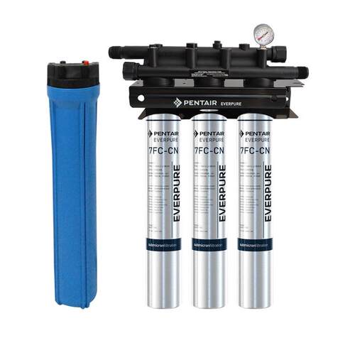 PENTAIR EVERPURE爱惠浦商用过滤器7fc-cn三联直饮机4道净水器