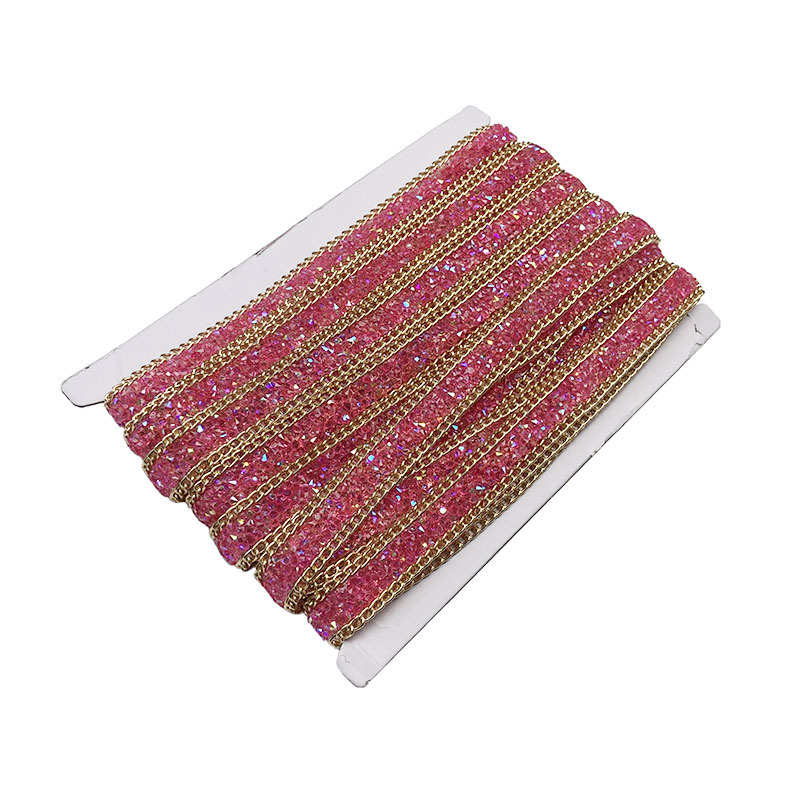 现货新款亮钻加密背胶钻链花边 diy鞋帽饰品服装配件装饰配饰辅料