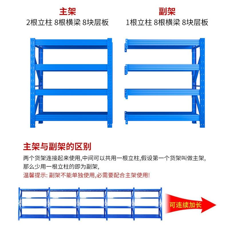 仓库仓储货架置物架多层重型货物架展示架家用储物架快递架