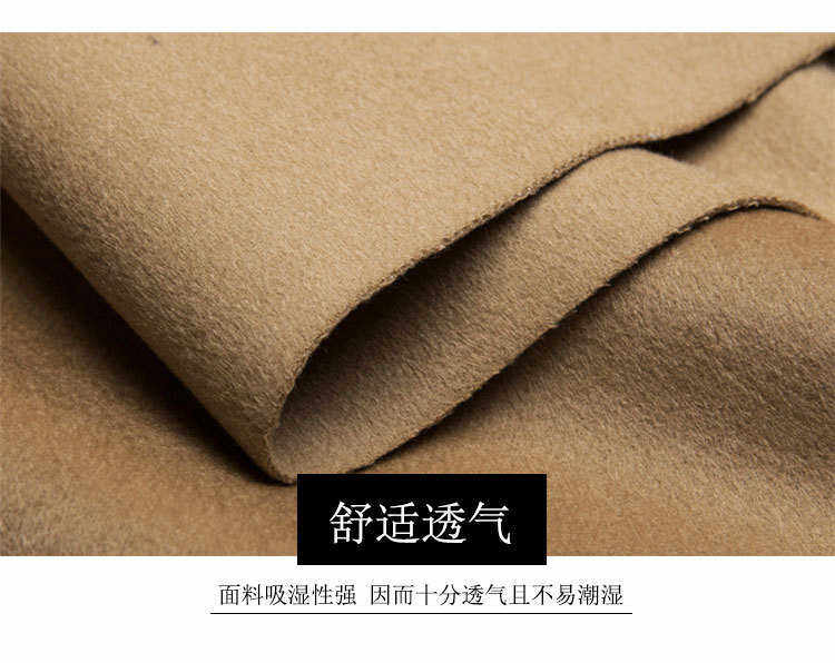 товар из китая 羊绒双面呢 10%山羊绒双面毛呢面料 秋冬粗纺素色大衣呢子布料 Kimiko