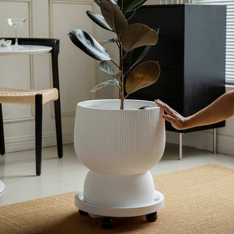 北欧简约镁泥花盆阳台室内ins风落地装饰植物盆高级现代家居设计,鲜花速递/花卉仿真/绿植园艺,花盆,淘宝优惠券,粉丝福利购,淘宝优惠卷